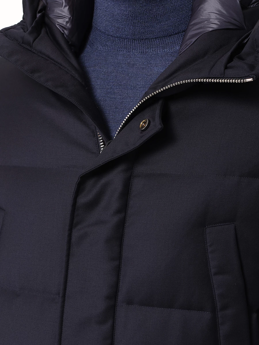 

Пуховик стеганый, Синий, F07MUCX738-106-89-DARK BLUE