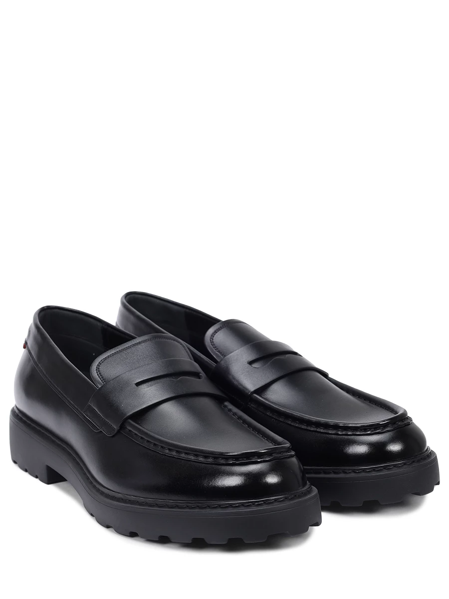 

Лоферы кожаные, Черный, MSF0E5/U901