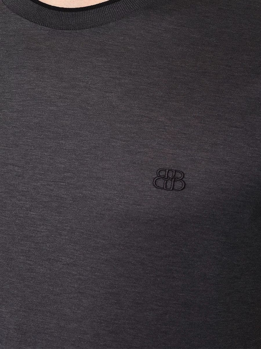 Футболка хлопковая BERTOLO LUXURY MENSWEAR 000320/001912/0004 Коричневый  Фото 5