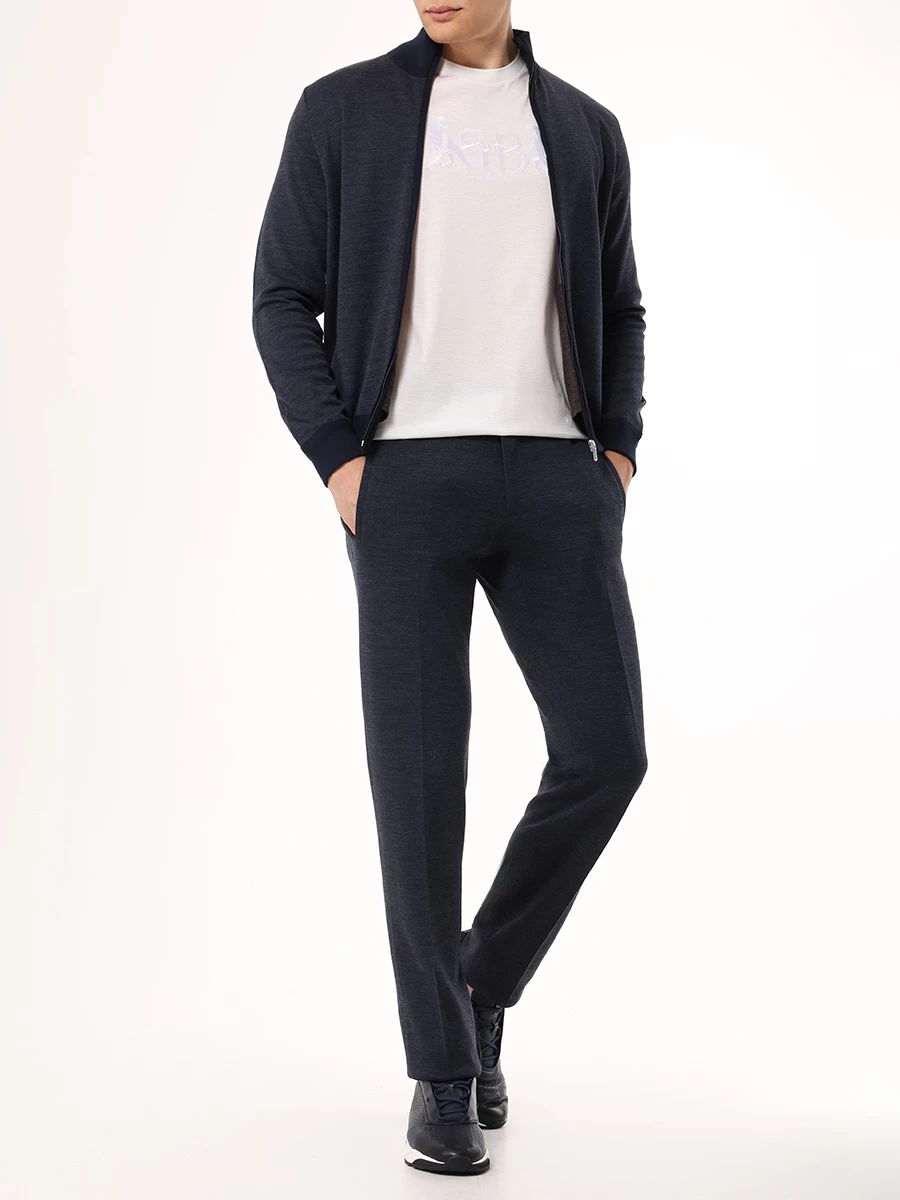 Футболка хлопковая BERTOLO LUXURY MENSWEAR 000321/001912/0011 Белый  Фото 2