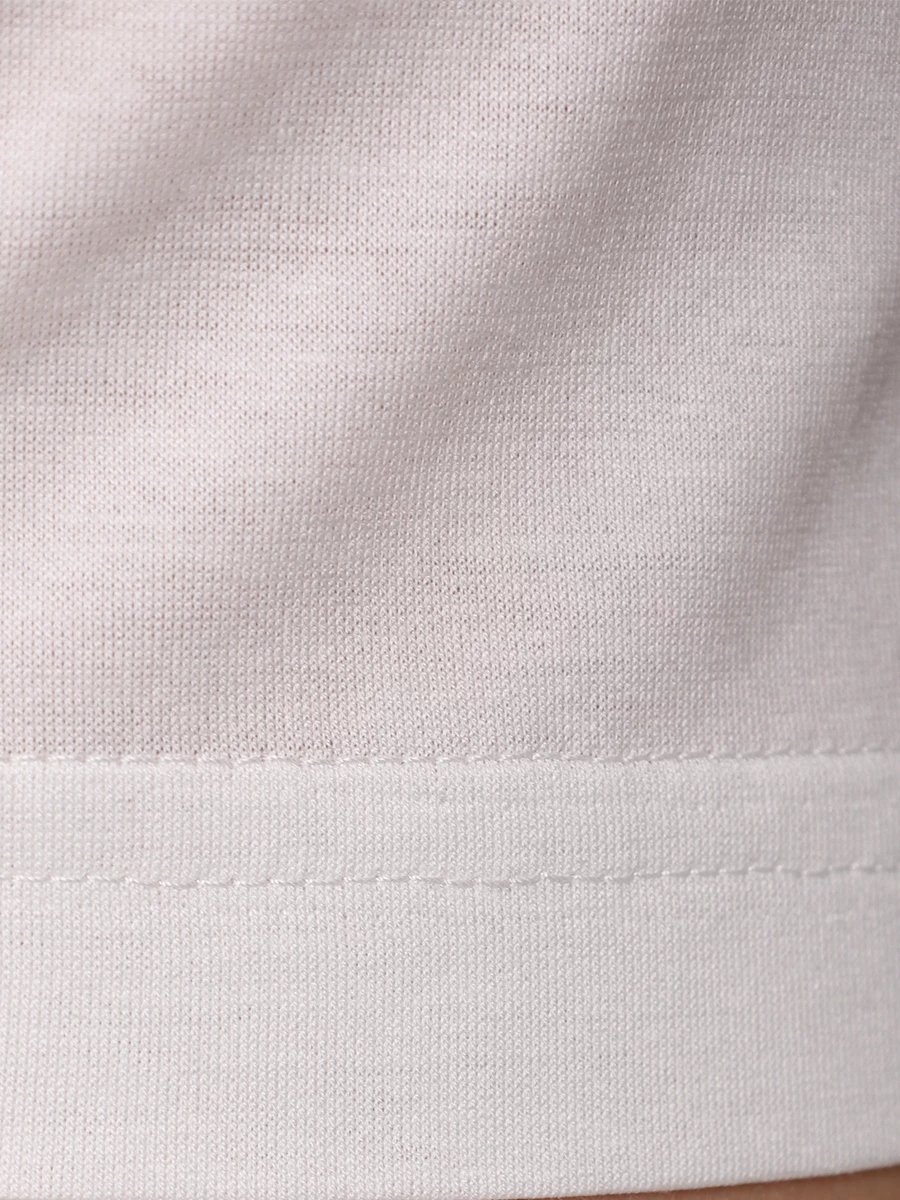 Футболка хлопковая BERTOLO LUXURY MENSWEAR 000321/001912/0011 Белый  Фото 6