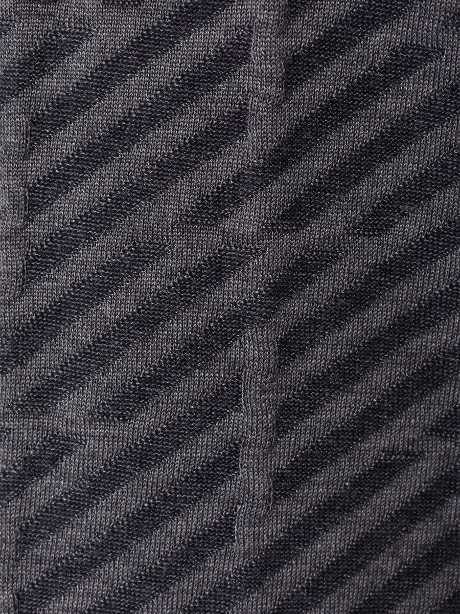 Поло из шерсти и шелка BERTOLO LUXURY MENSWEAR 902356/002427/0445 Серый  Фото 6