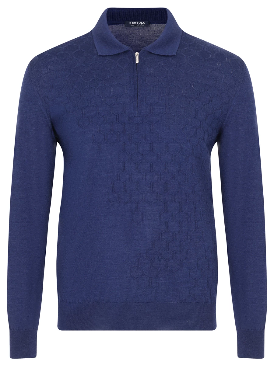 

Поло шерстяное, Синий, 902371/002434/0048