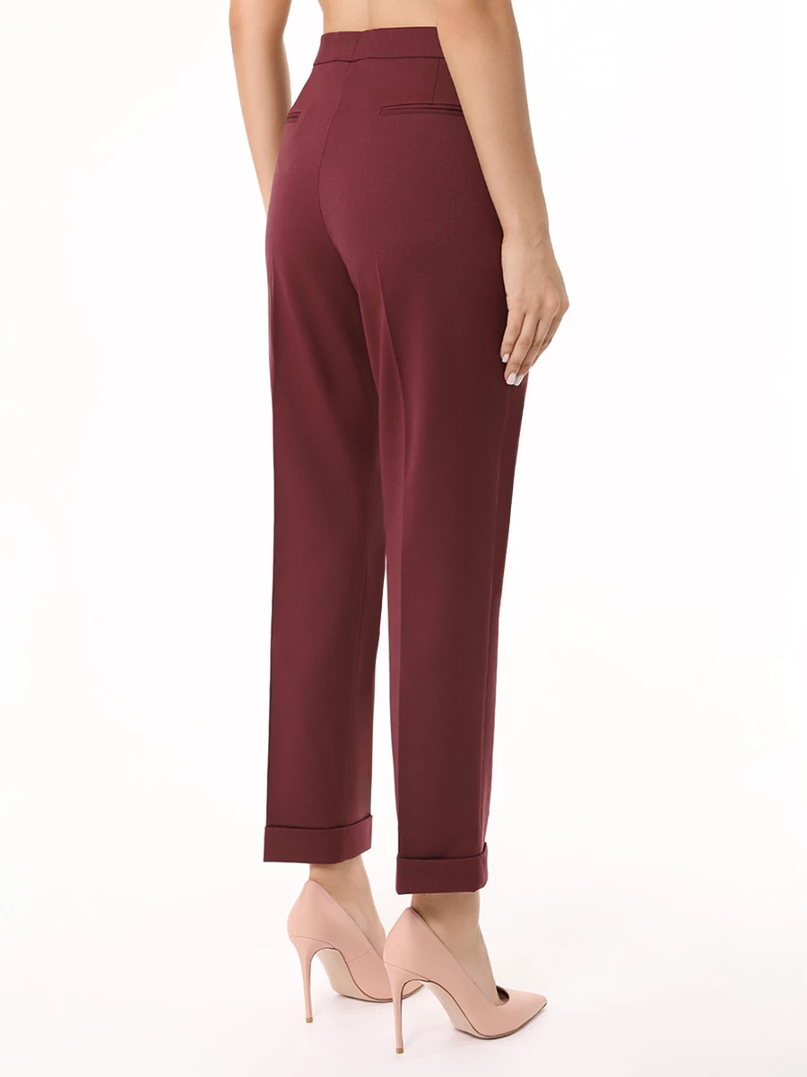 Брюки шерстяные ETRO WREA0002 99TUBK3 F0130 Бордовый  Фото 3