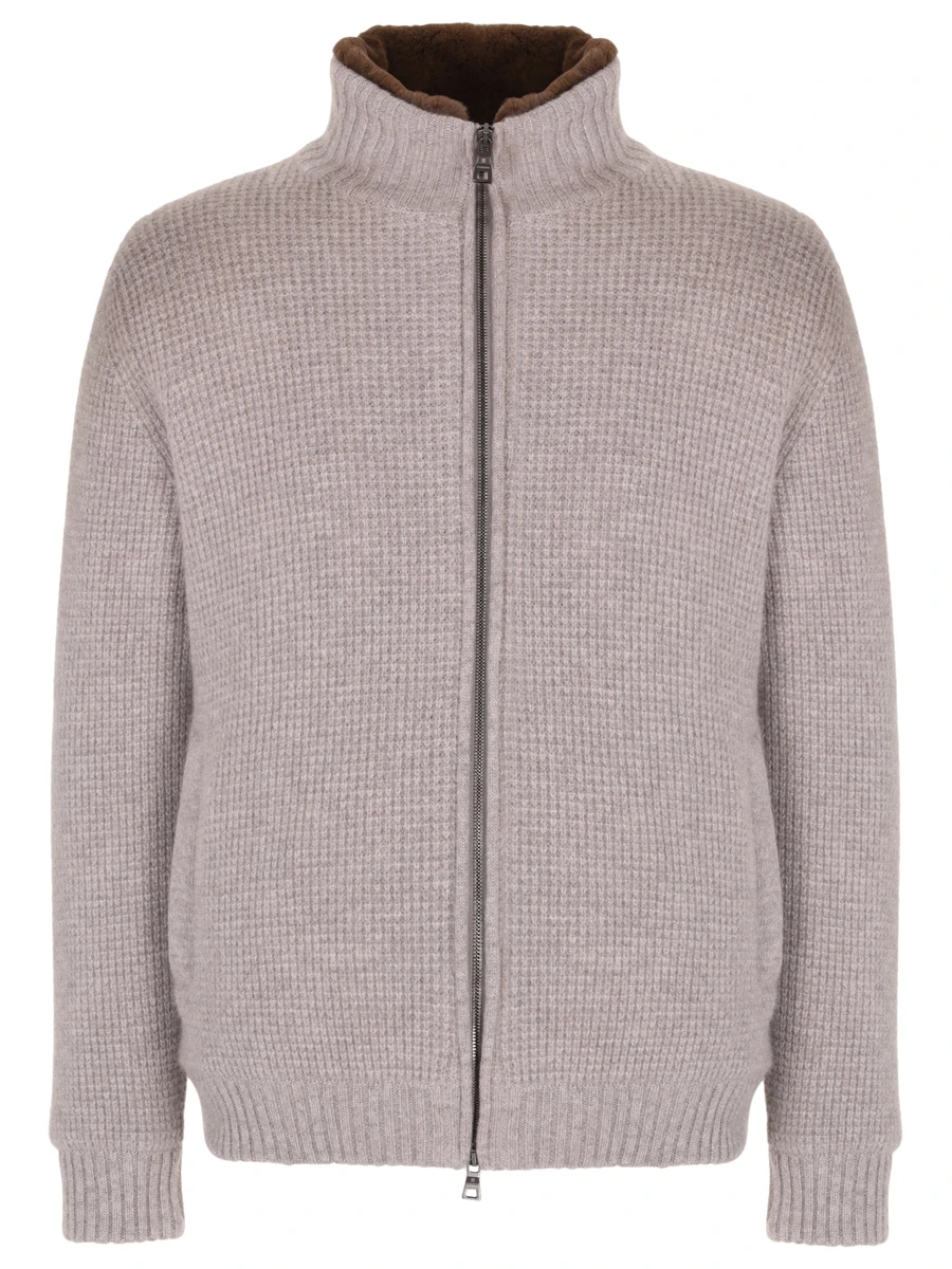 Куртка кашемировая на меху FIORONI CASHMERE MTP29014E1 0002 TP12 Бежевый 
