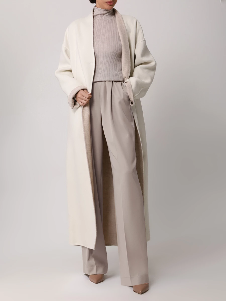 Водолазка кашемировая AGNONA K202038-7D180H N45 Бежевый  Фото 2