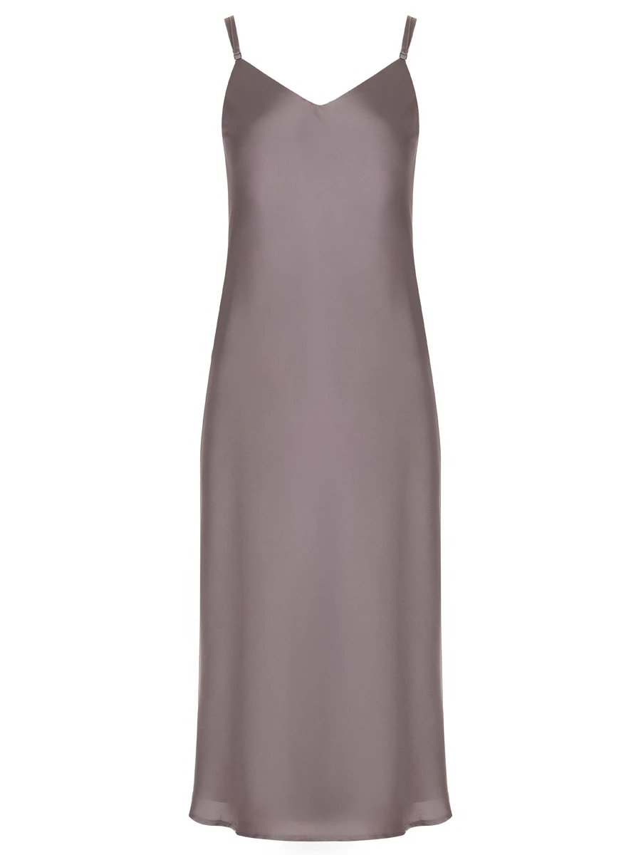Платье-комбинация однотонное LAROOM fw25-2473-3 Серый 