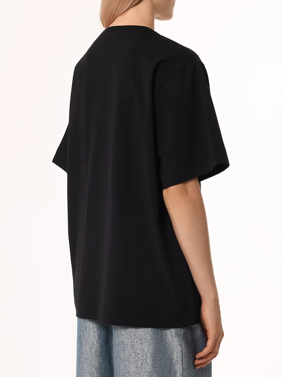 Футболка хлопковая LAROOM fw25-2424-1 Черный  Фото 3