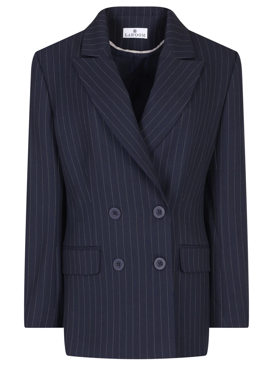 

Пиджак в полоску, Синий, fw25-2412-4