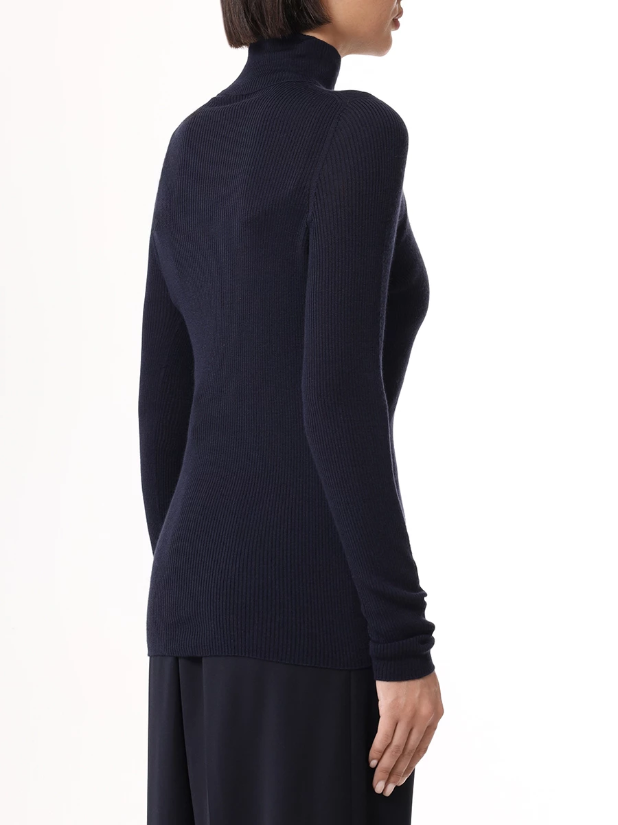 Водолазка однотонная AGNONA K208058-1V180L B91 Темно- Синий  Фото 3