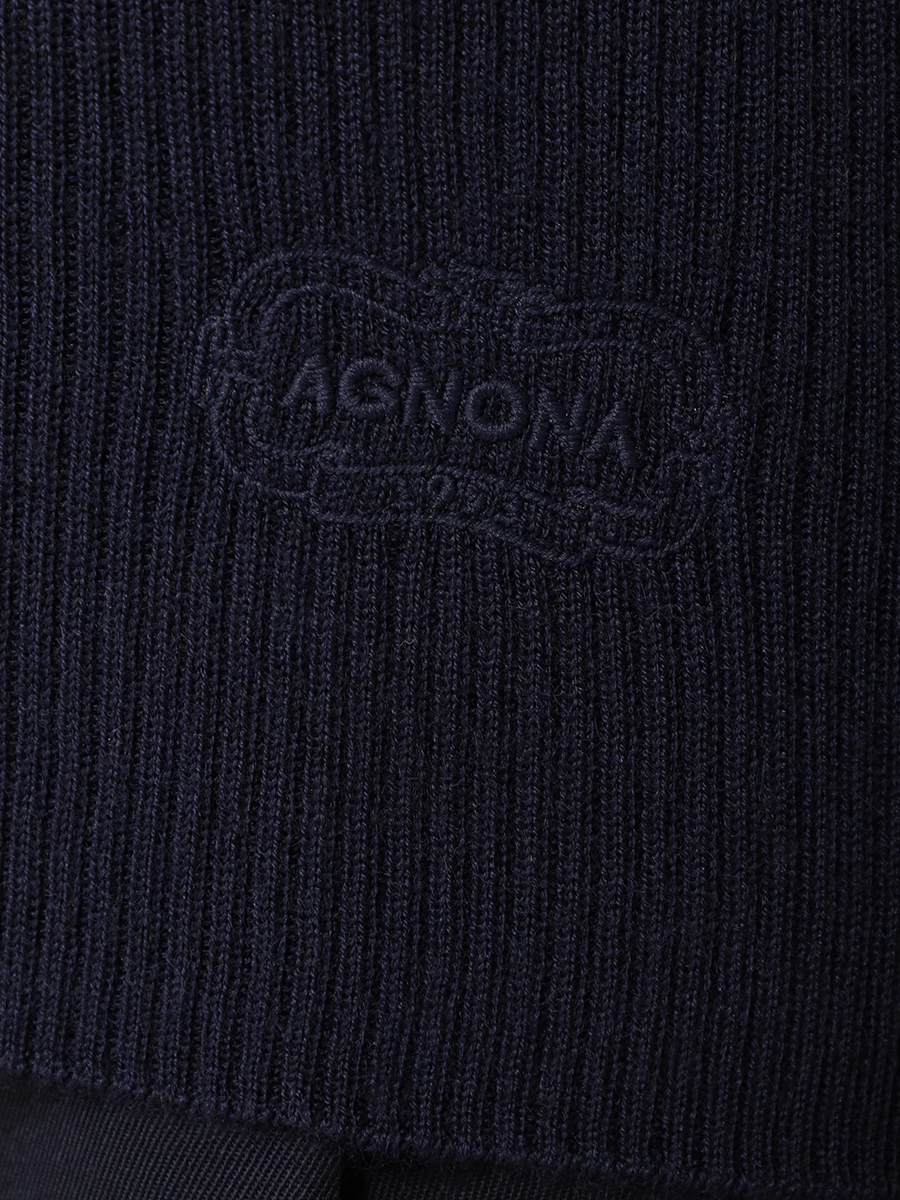 Водолазка однотонная AGNONA K208058-1V180L B91 Темно- Синий  Фото 6