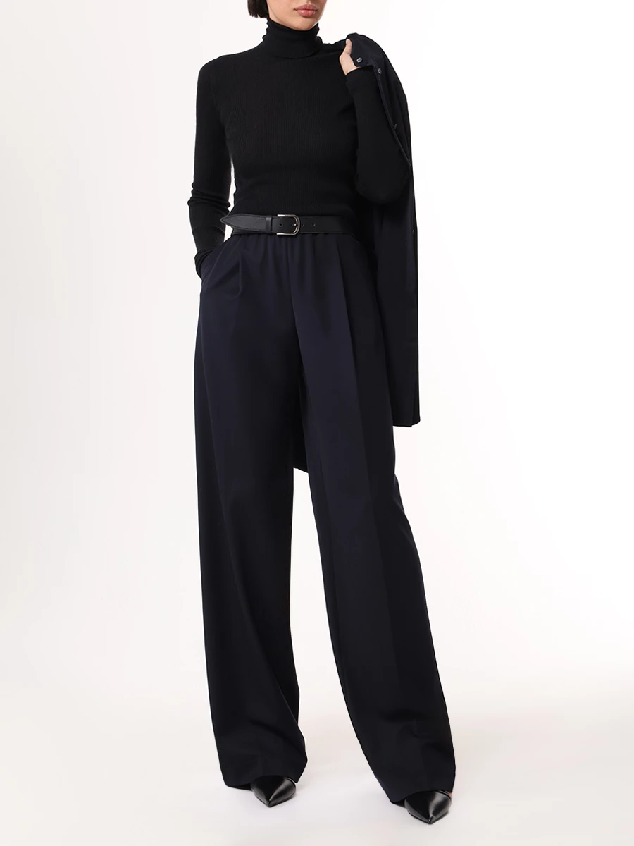 Водолазка однотонная AGNONA K208058-1V180L K09 Черный  Фото 2