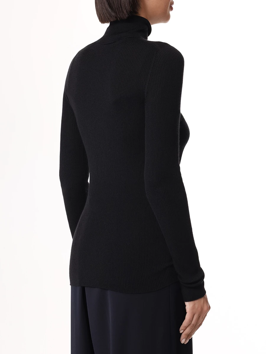 Водолазка однотонная AGNONA K208058-1V180L K09 Черный  Фото 3