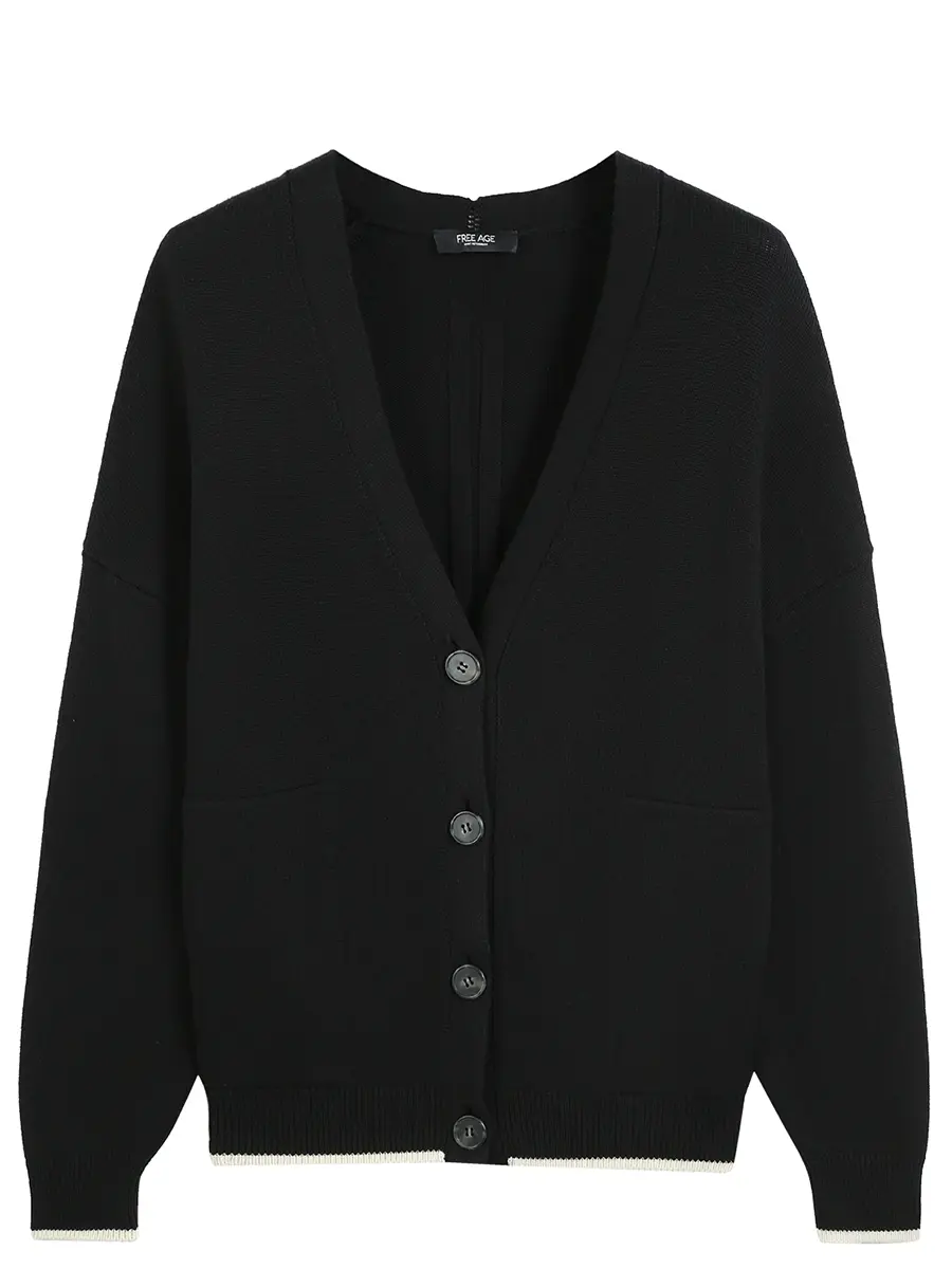 

Кардиган шелковый, Черный, W25.CR059.6030.900