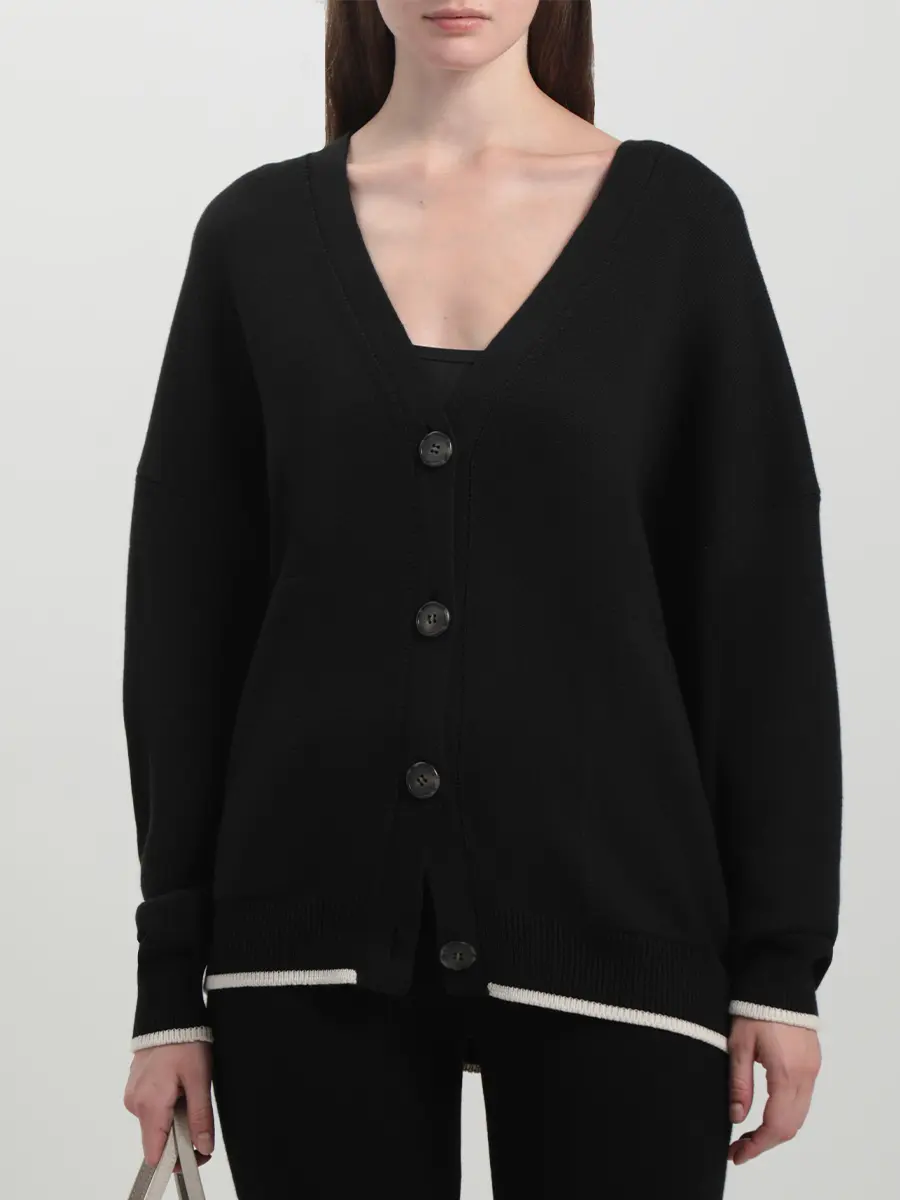 

Кардиган шелковый, Черный, W25.CR059.6030.900