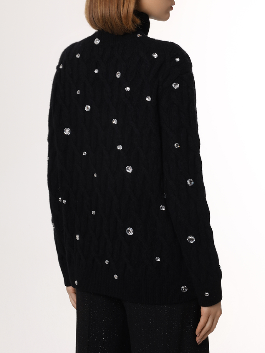 Свитер кашемировый YANINA 0-2756 Черный  Фото 3