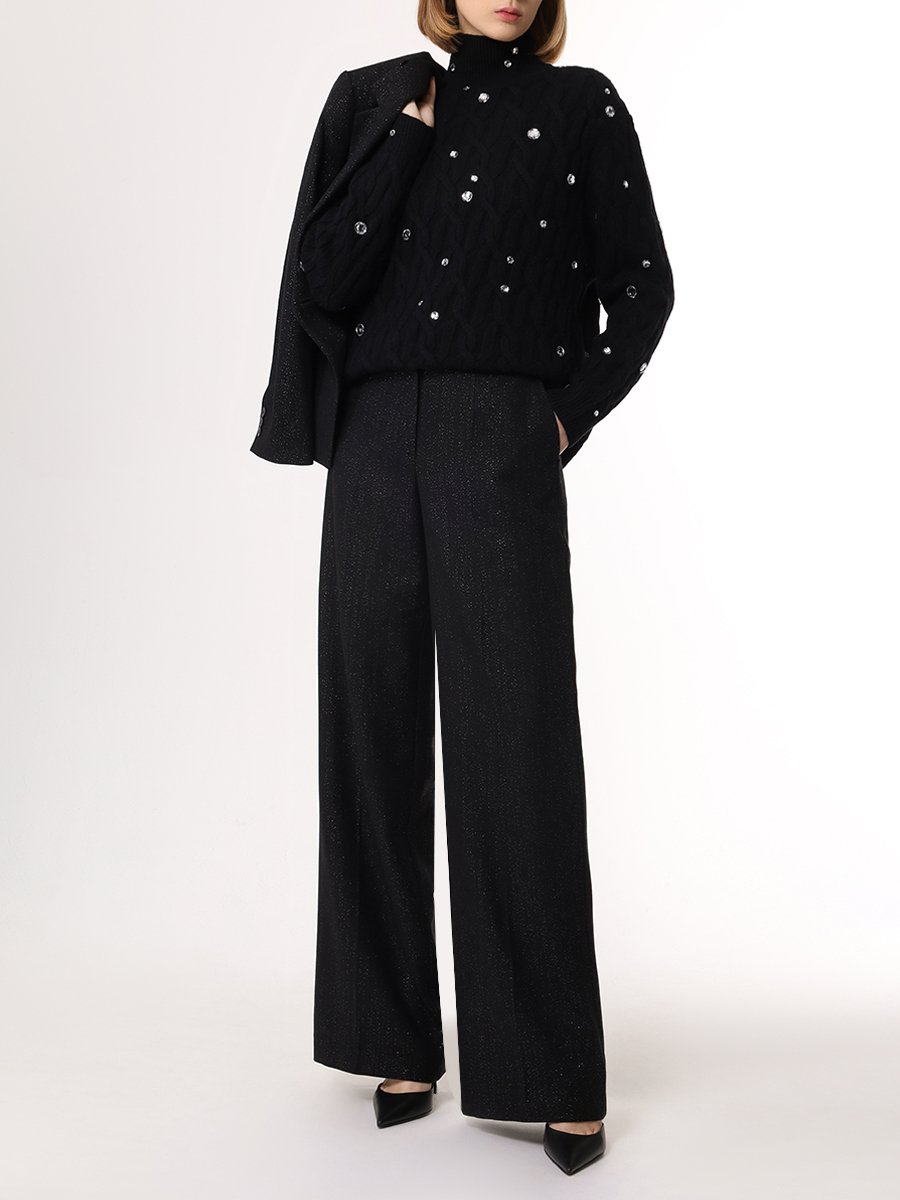 Свитер кашемировый YANINA 0-2756 Черный  Фото 2