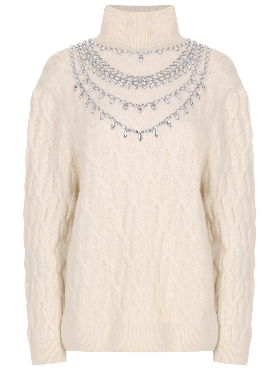 Свитер кашемировый YANINA 0-2756B Белый 