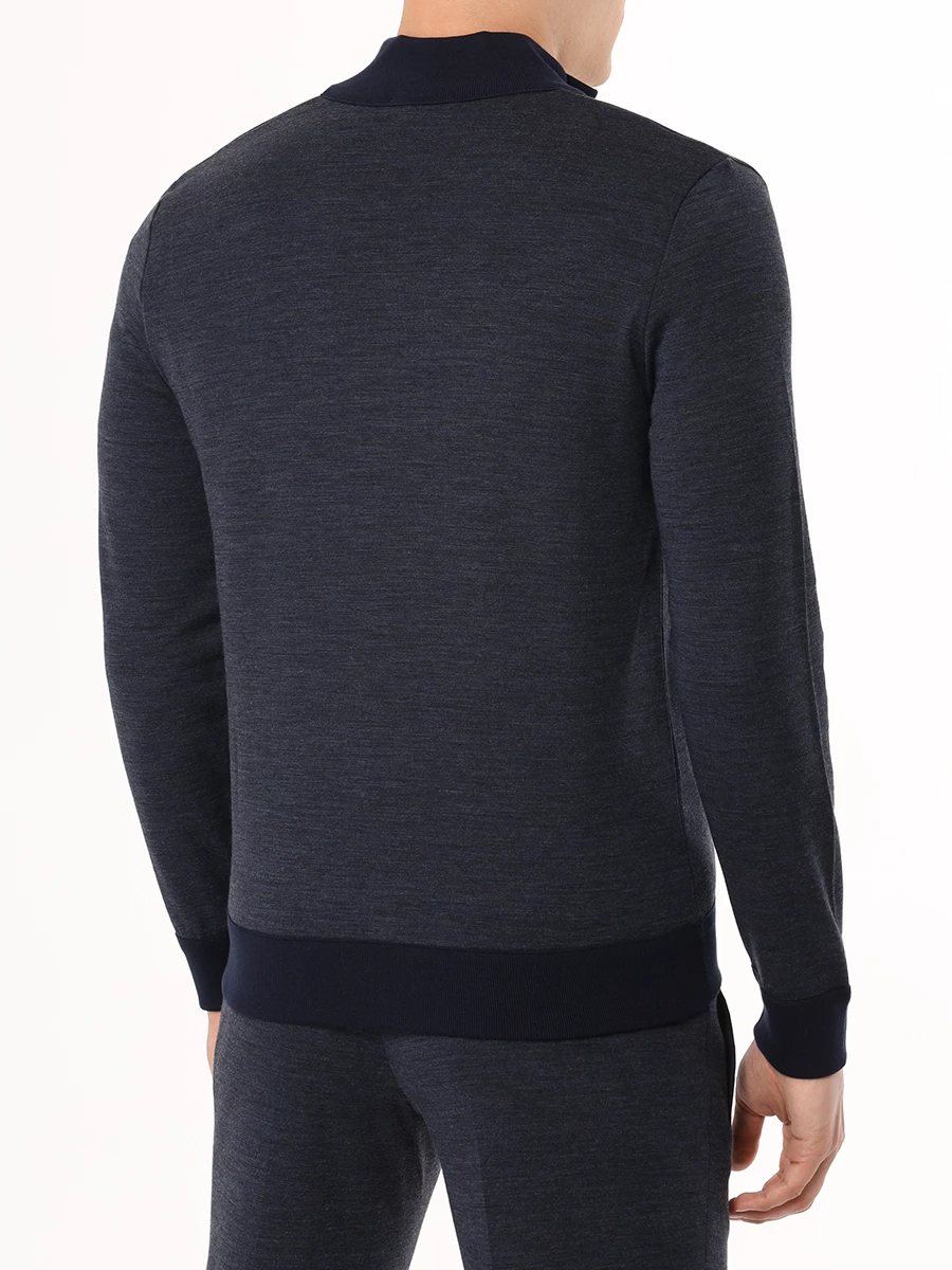 Костюм шерстяной BERTOLO LUXURY MENSWEAR 902298/000304/001141/1200 Синий  Фото 3