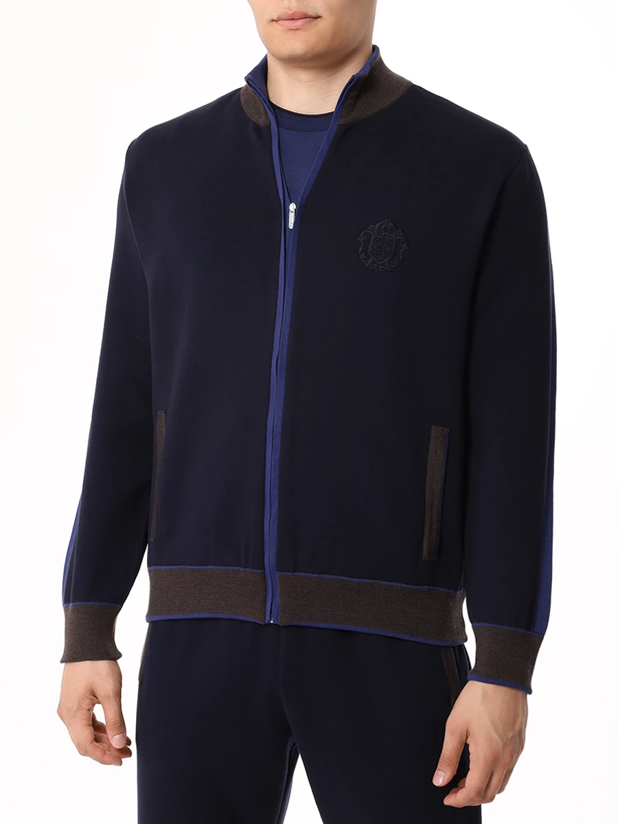 Костюм хлопковый BERTOLO LUXURY MENSWEAR 902087/902088/001965/0397 Темно Синий  Фото 4