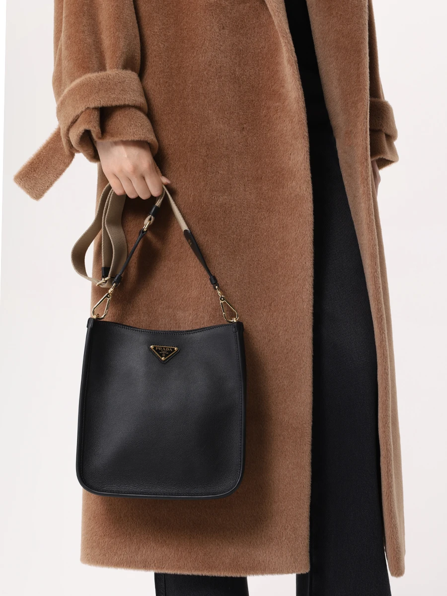 Сумка кожаная PRADA 1BH219 2CYS F0ES7 Черный  Фото 2