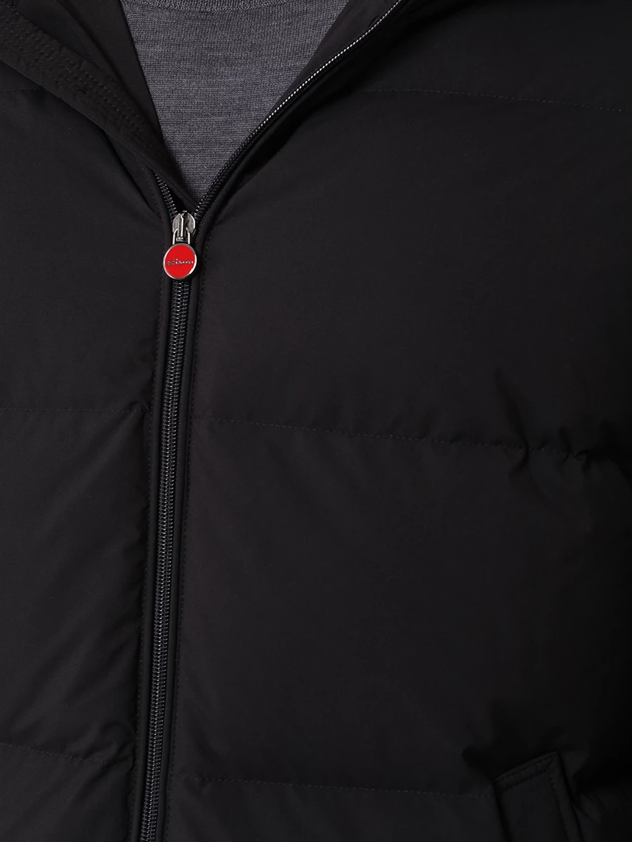 Пуховик стеганый KITON UW1919V0457F01000 Черный  Фото 5