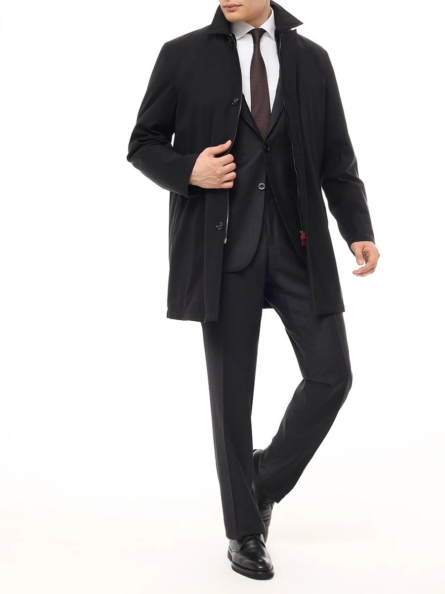 Куртка на меху KITON UW1932AV0403F14001 Черный  Фото 2