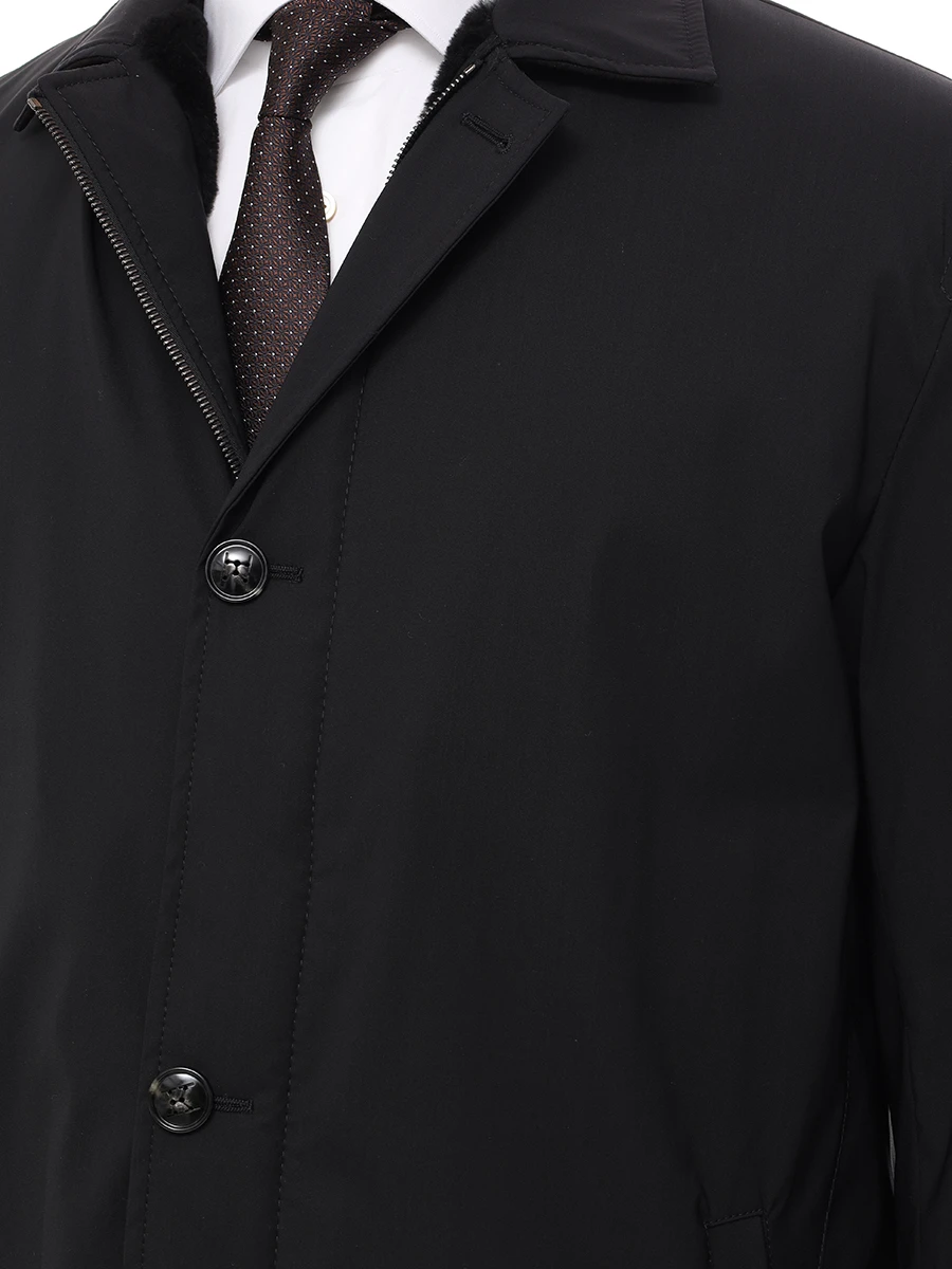 Куртка на меху KITON UW1932AV0403F14001 Черный  Фото 5