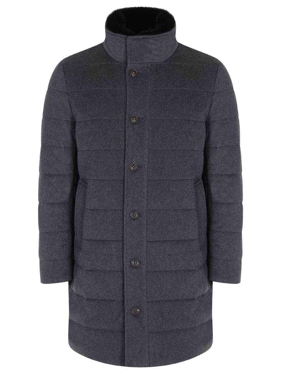 Куртка стеганая KITON UW1541V0479F03001 Серый 