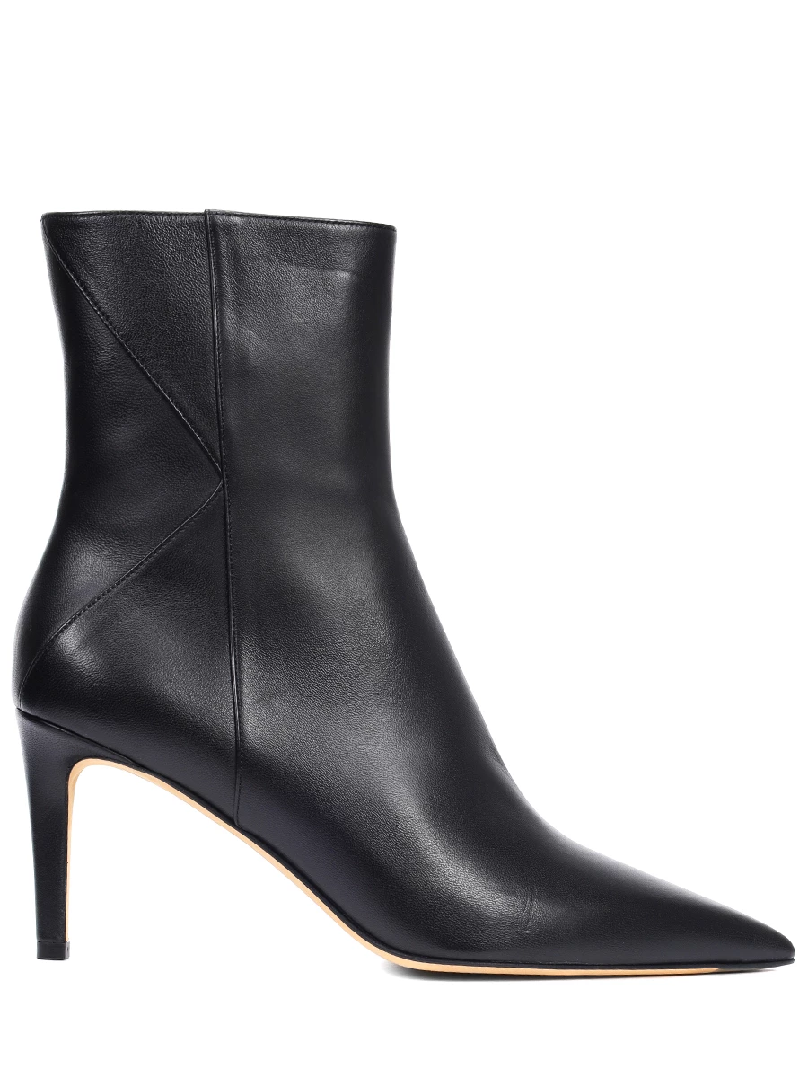 

Ботильоны кожаные, Черный, D56823K0524F10007