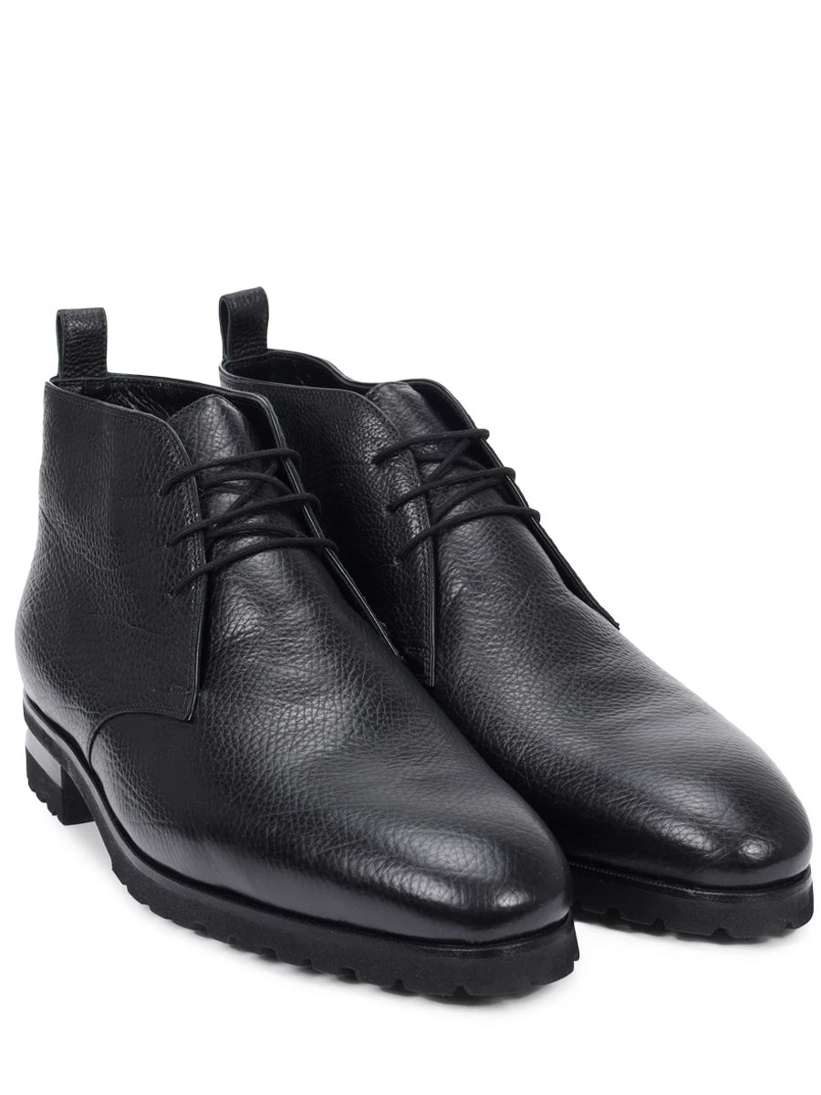 Ботинки кожаные на меху ARTIOLI 06M523 Черный  Фото 2
