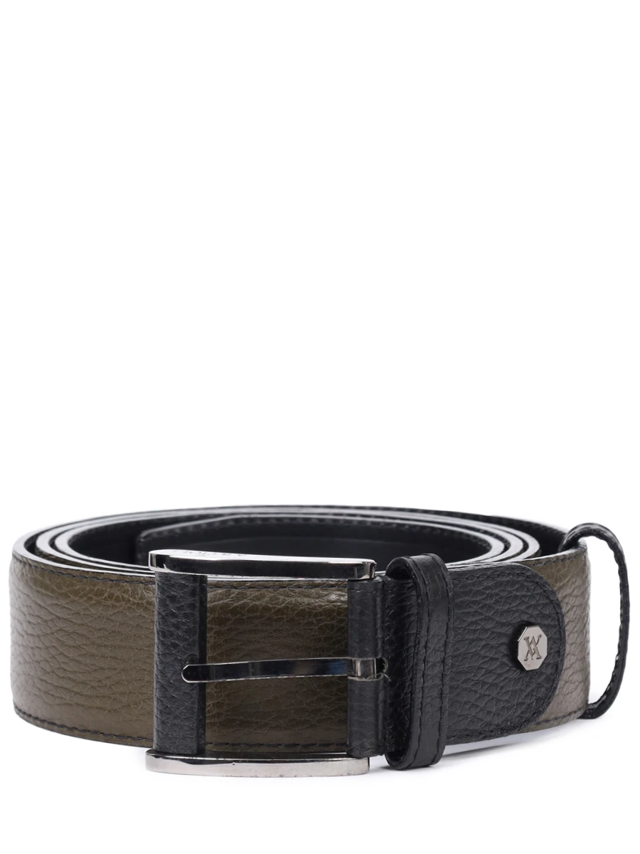 Ремень кожаный ARTIOLI BELTS Зеленый 