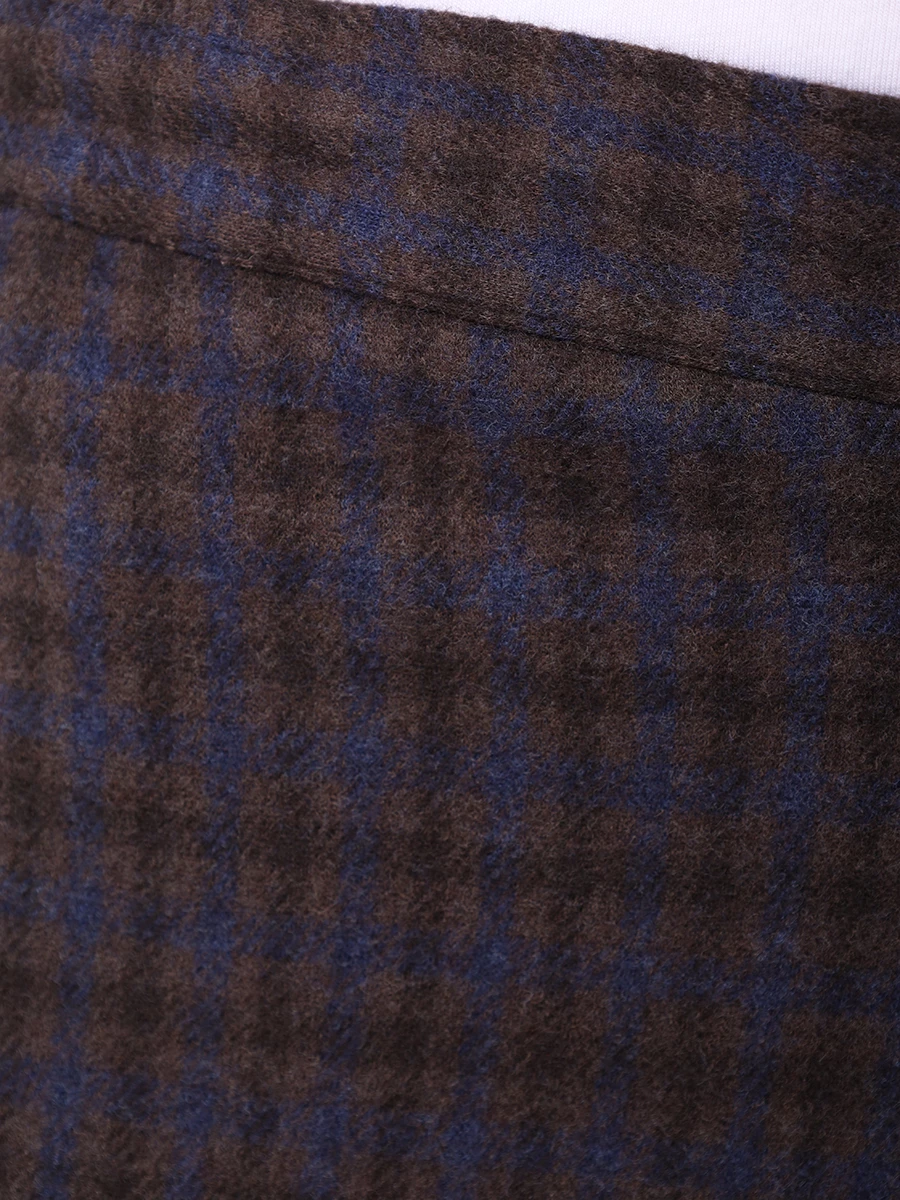 Брюки шерстяные KITON UPNK0133E05001 Клетка  Фото 6