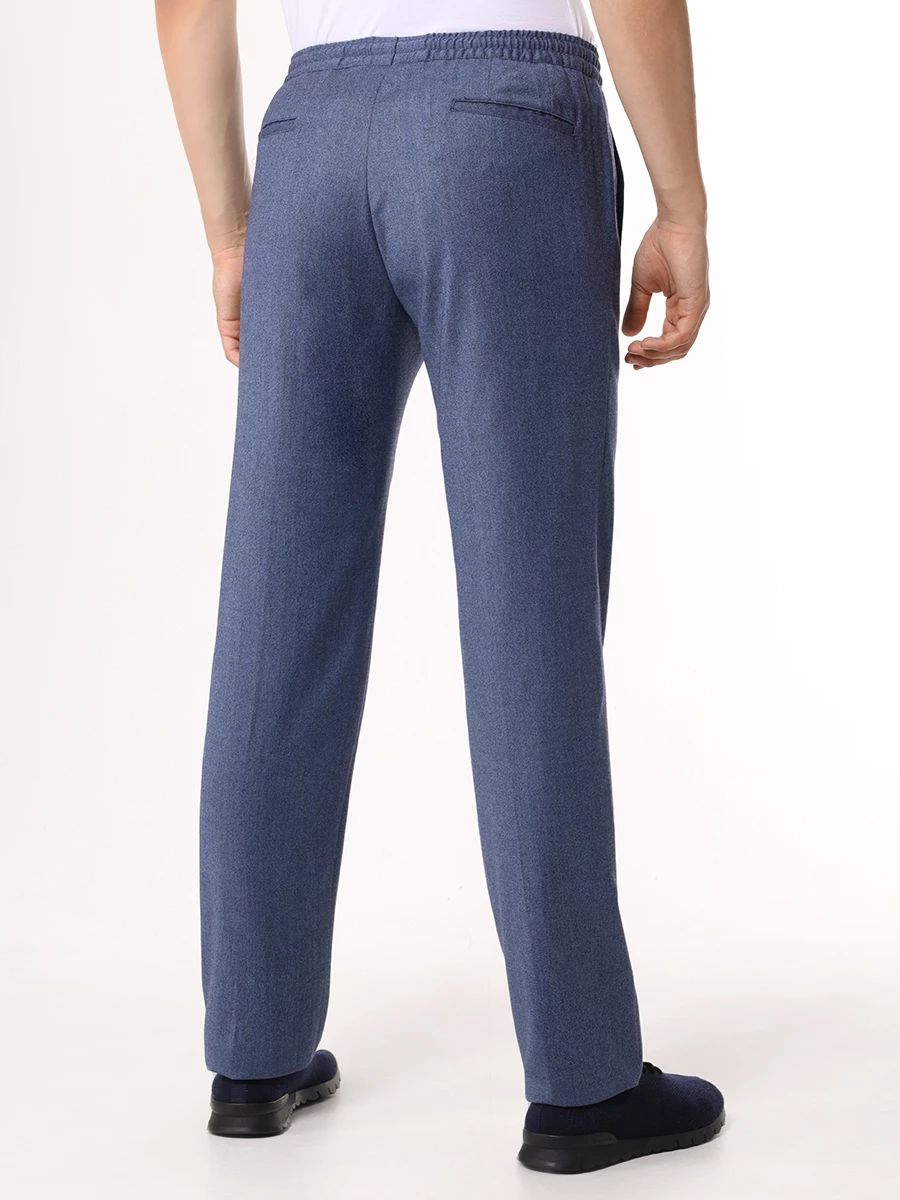 Брюки шерстяные KITON UPNK0122E12001 Синий  Фото 3