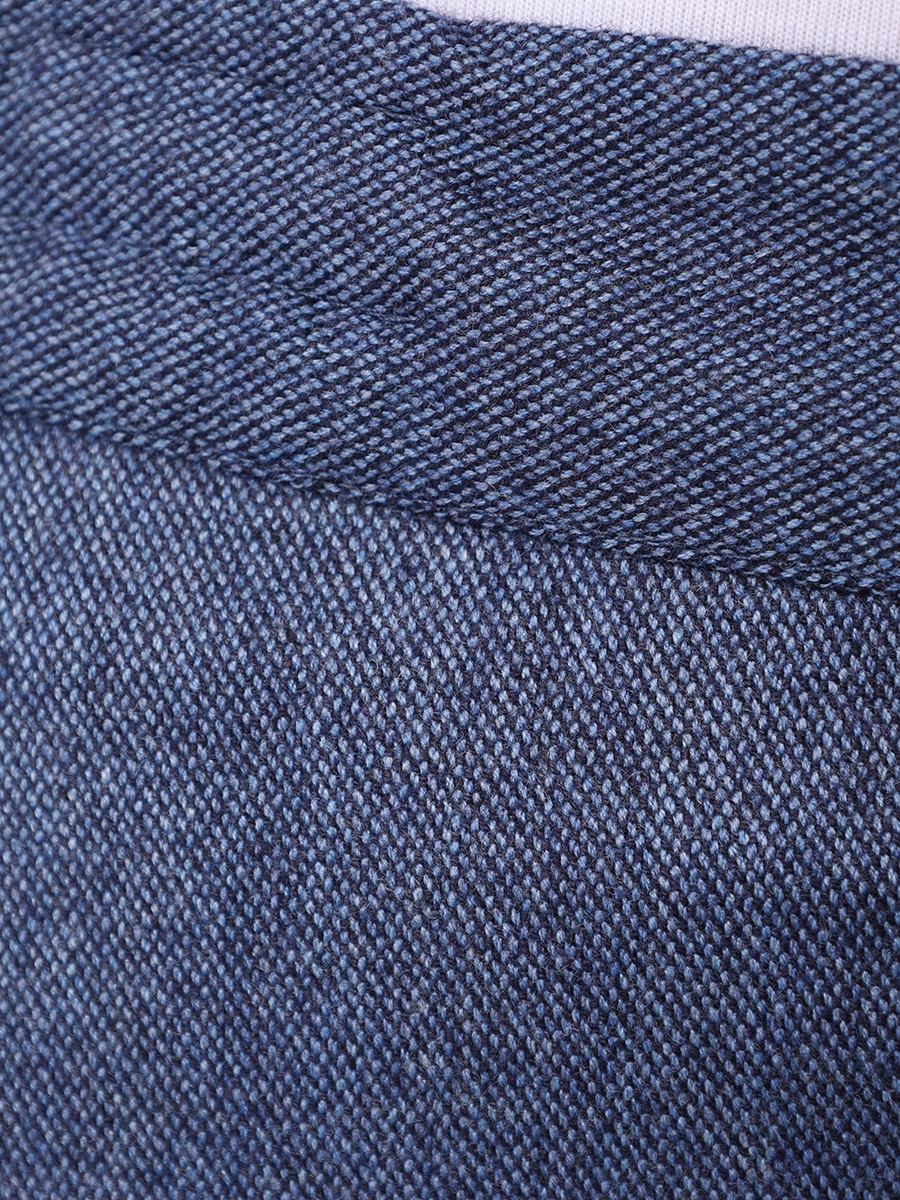 Брюки шерстяные KITON UPNK0122E12001 Синий  Фото 6