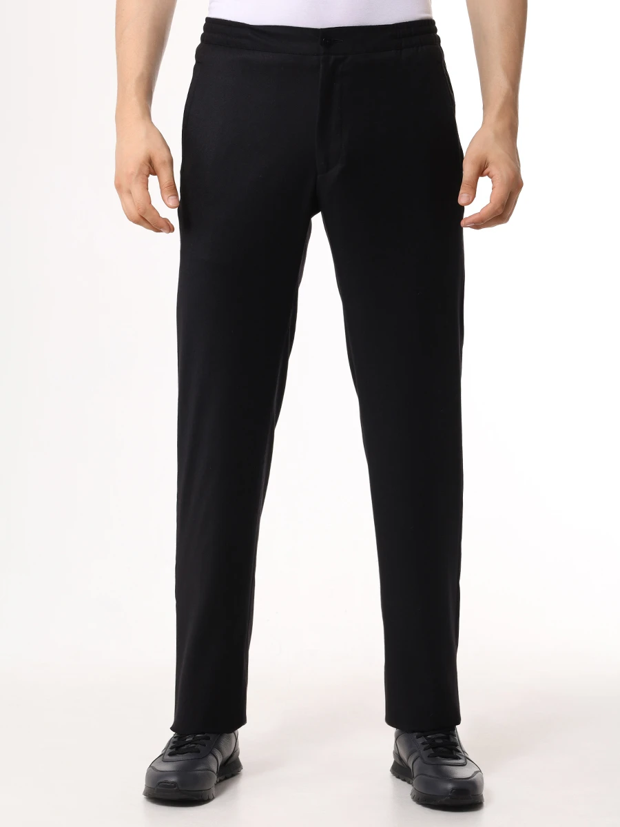Брюки шерстяные KITON UPNK0122E03000 Черный  Фото 4