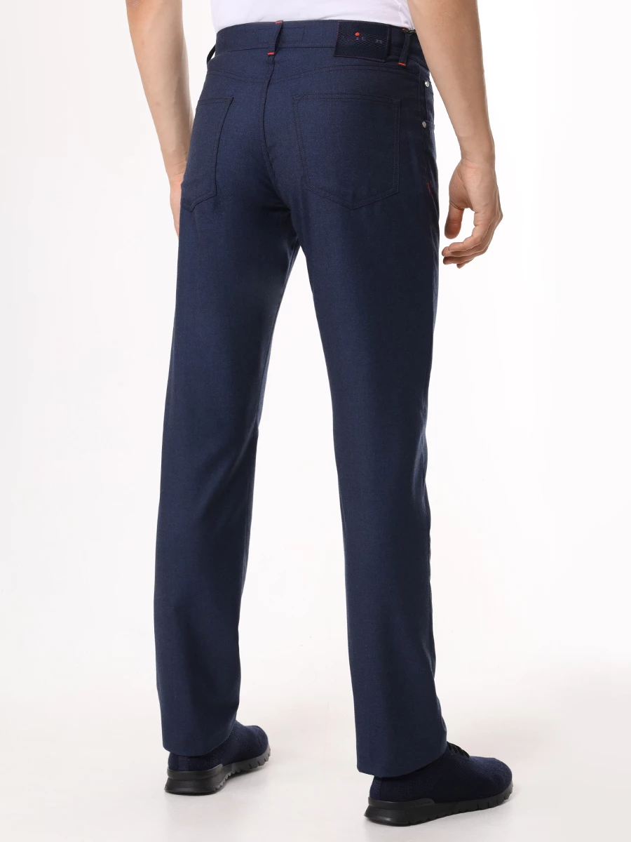 Джинсы Regular Fit из шерсти KITON UPNJSK0149F04000 Синий  Фото 3