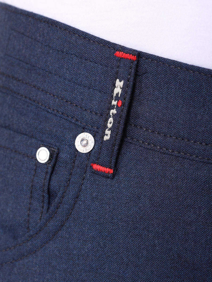 Джинсы Regular Fit из шерсти KITON UPNJSK0149F04000 Синий  Фото 6