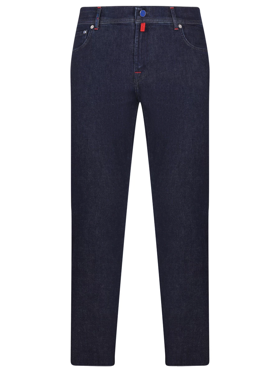 Джинсы Regular Fit хлопковые KITON UPNJSK0144F02000 Синий 