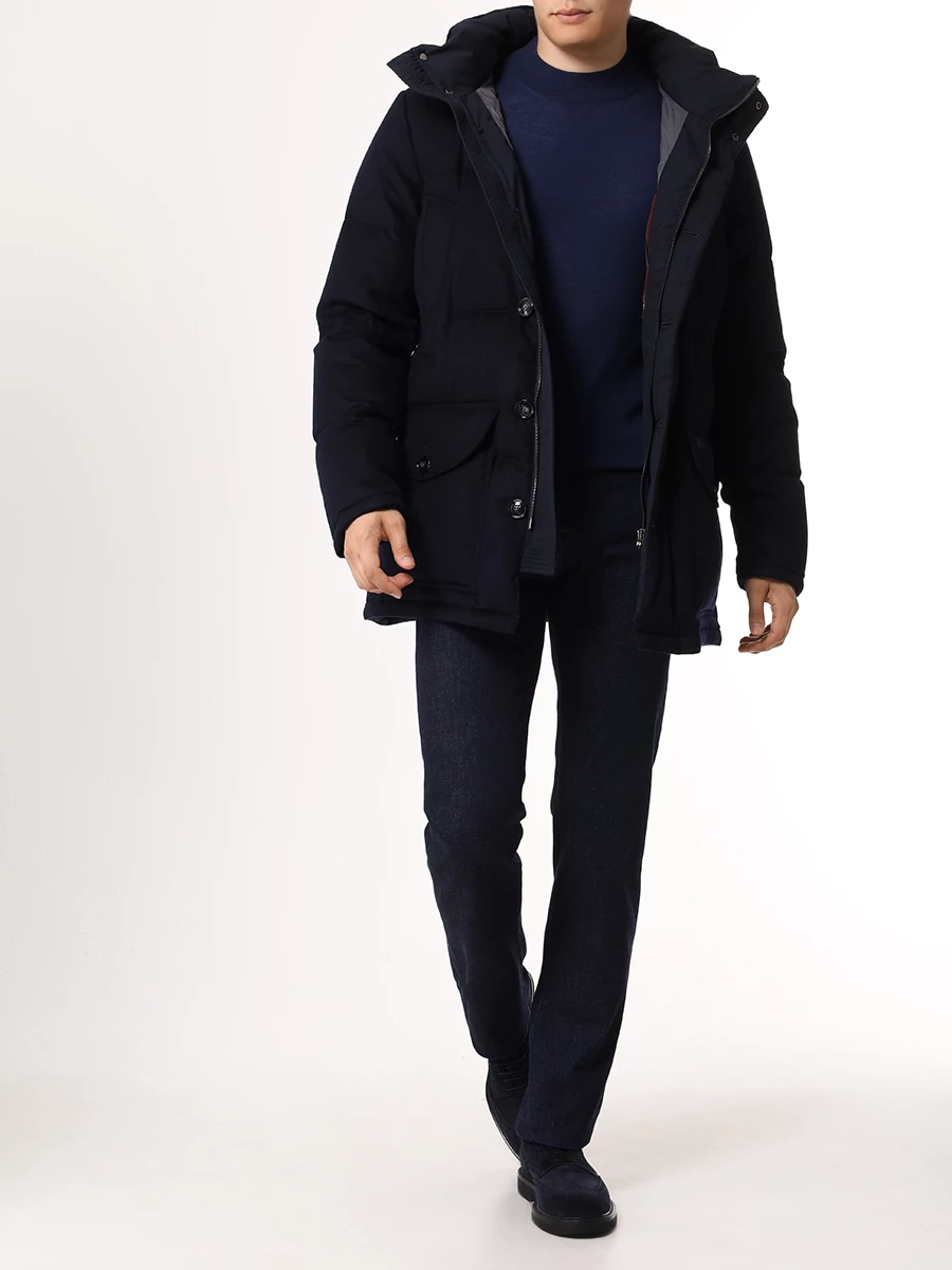 Джинсы Regular Fit хлопковые KITON UPNJSK0144F02000 Синий  Фото 2