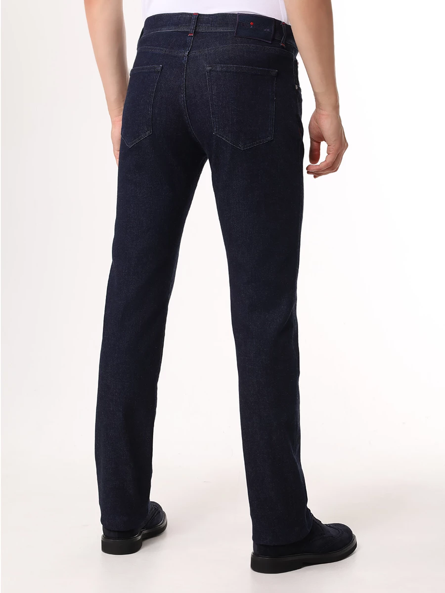 Джинсы Regular Fit хлопковые KITON UPNJSK0144F02000 Синий  Фото 3