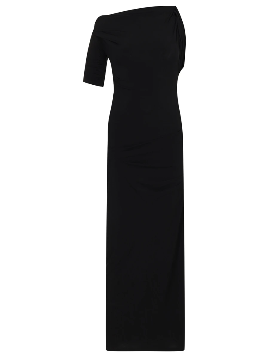Платье из вискозы JACQUEMUS 241DR1442381 990 Черный 