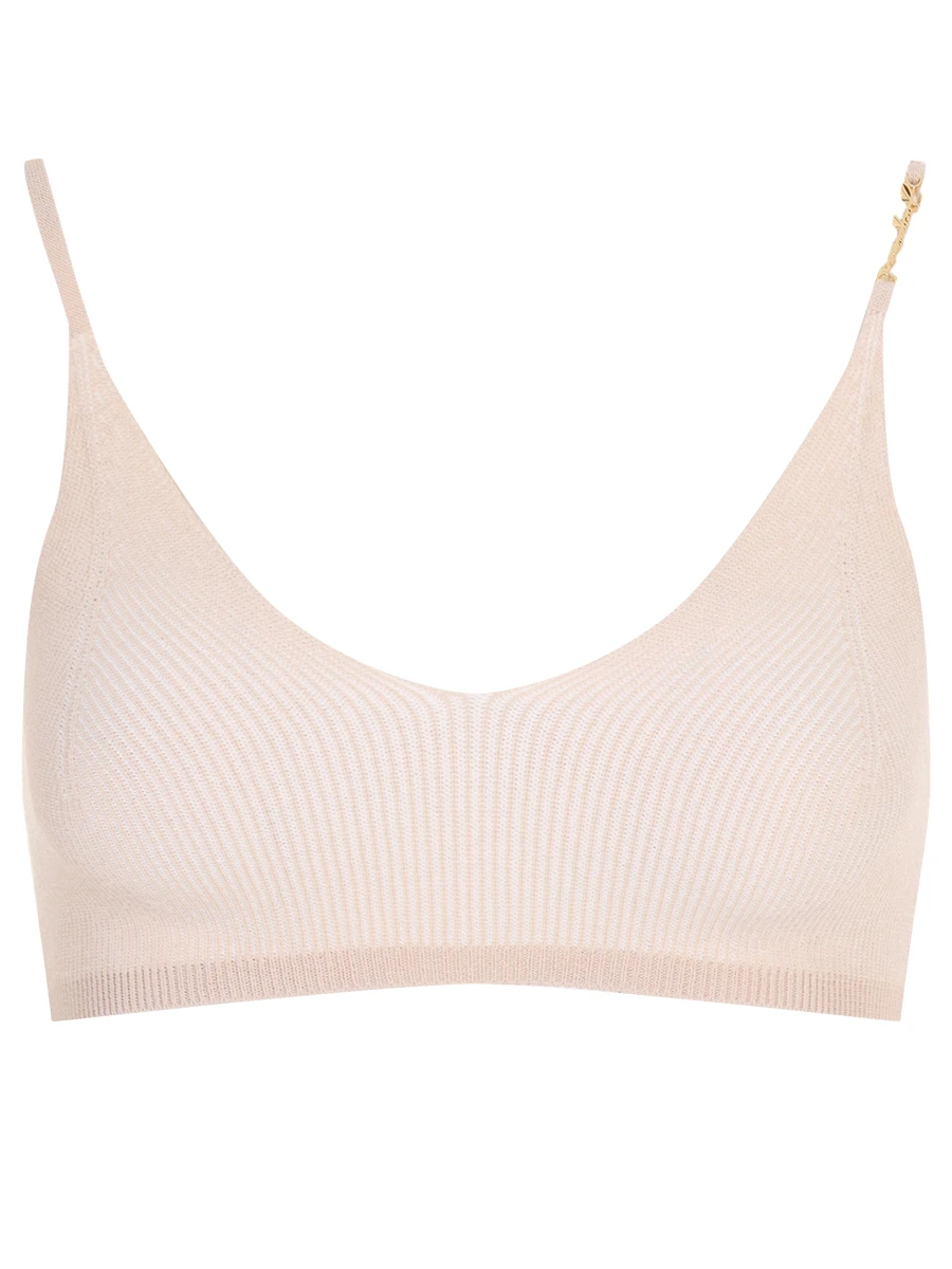 Топ из вискозы JACQUEMUS 231KN5022060 130 Бежевый 