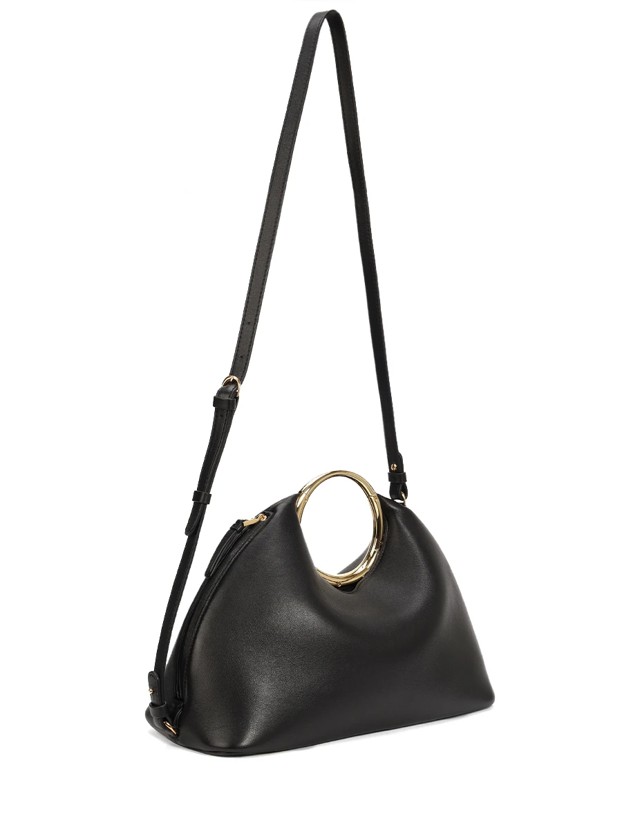 Сумка кожаная Le Petit Calino JACQUEMUS 241BA3963171 990 Черный  Фото 3