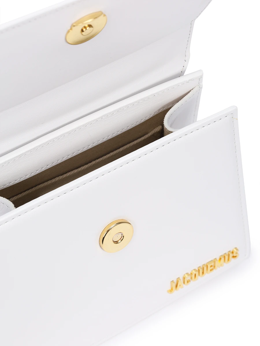 Сумка кожаная Le Chiquito Noeud JACQUEMUS 213BA0053000 100 Белый  Фото 4