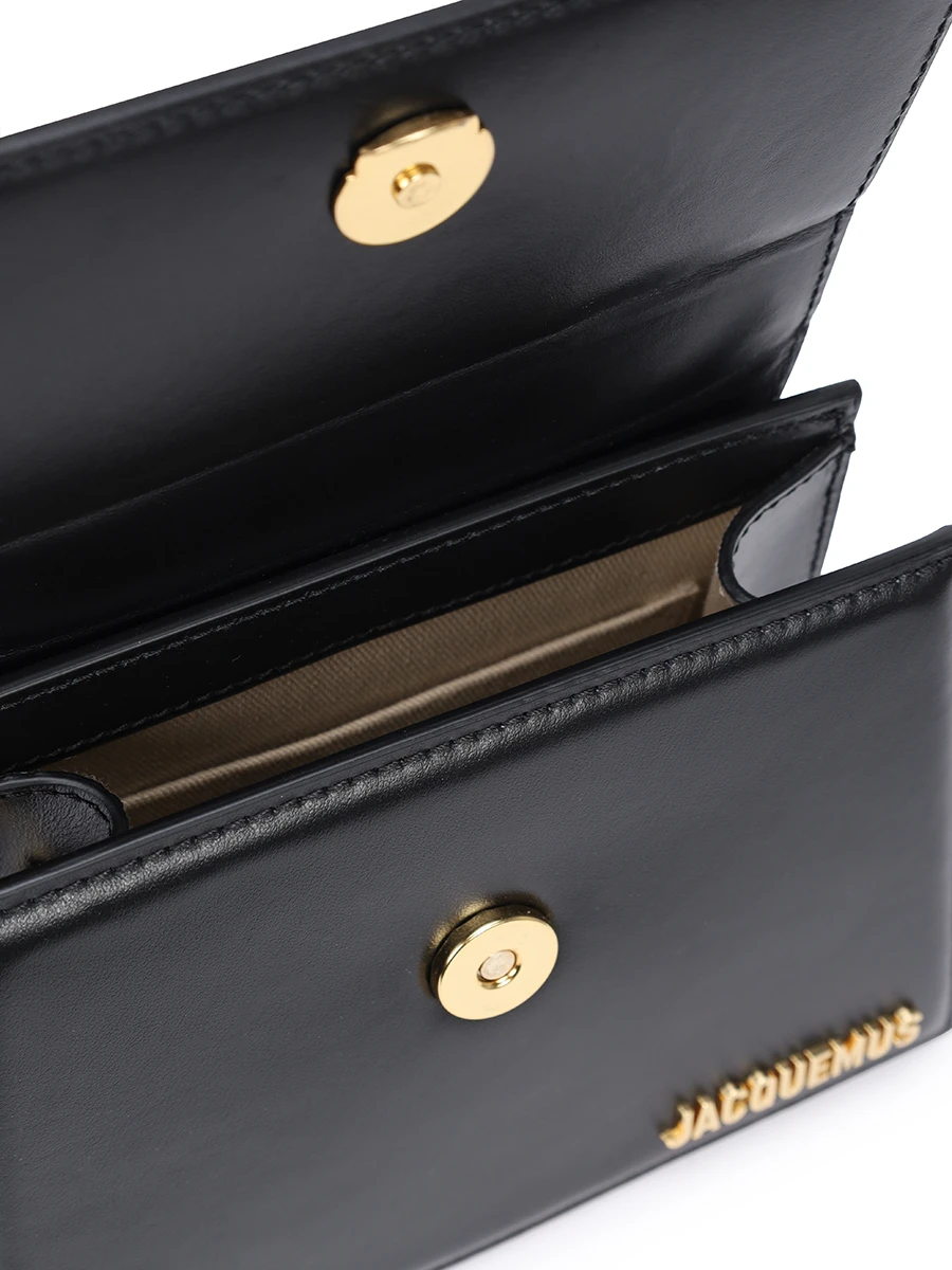 Сумка кожаная Le Chiquito Noeud JACQUEMUS 213BA0053000 990 Черный  Фото 4