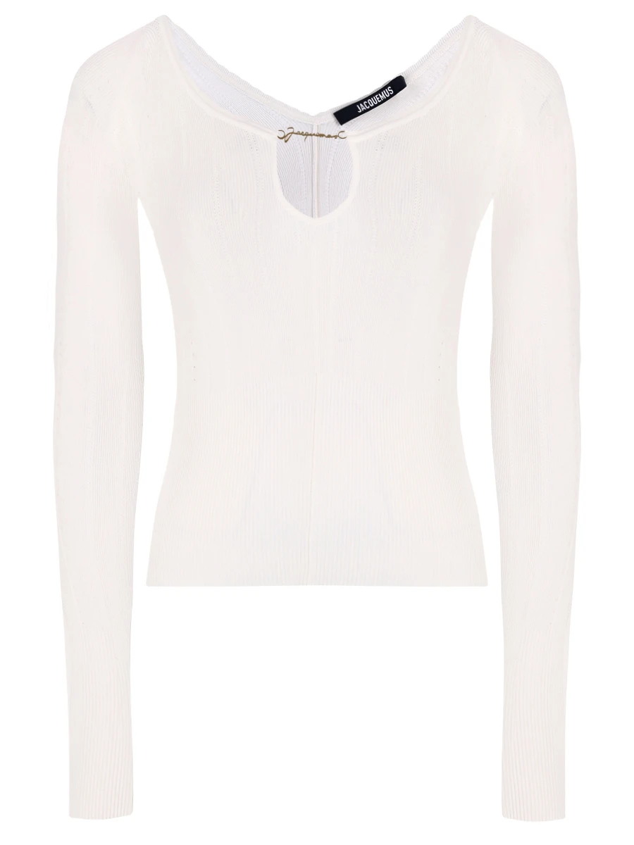 Топ из вискозы JACQUEMUS 241KN3572358 110 Белый 