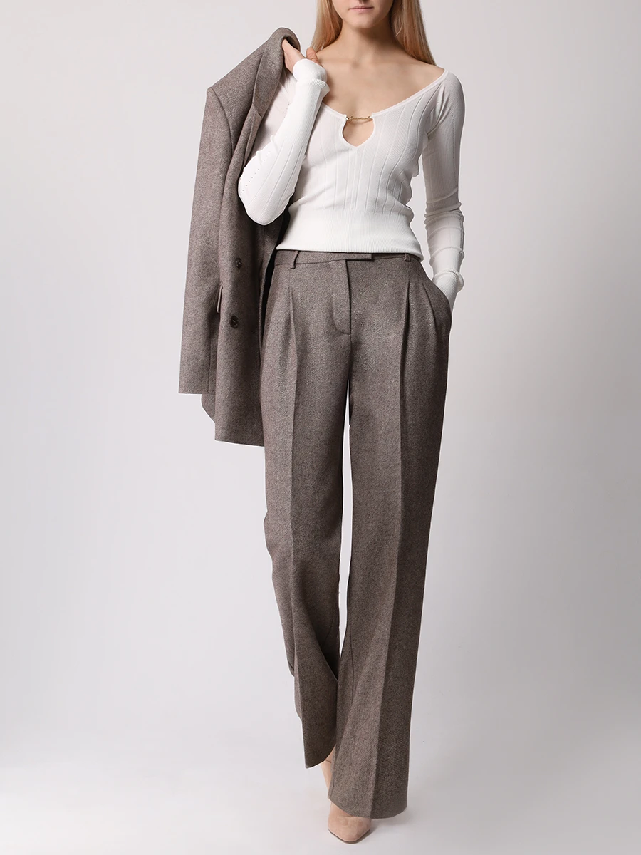 Топ из вискозы JACQUEMUS 241KN3572358 110 Белый  Фото 2