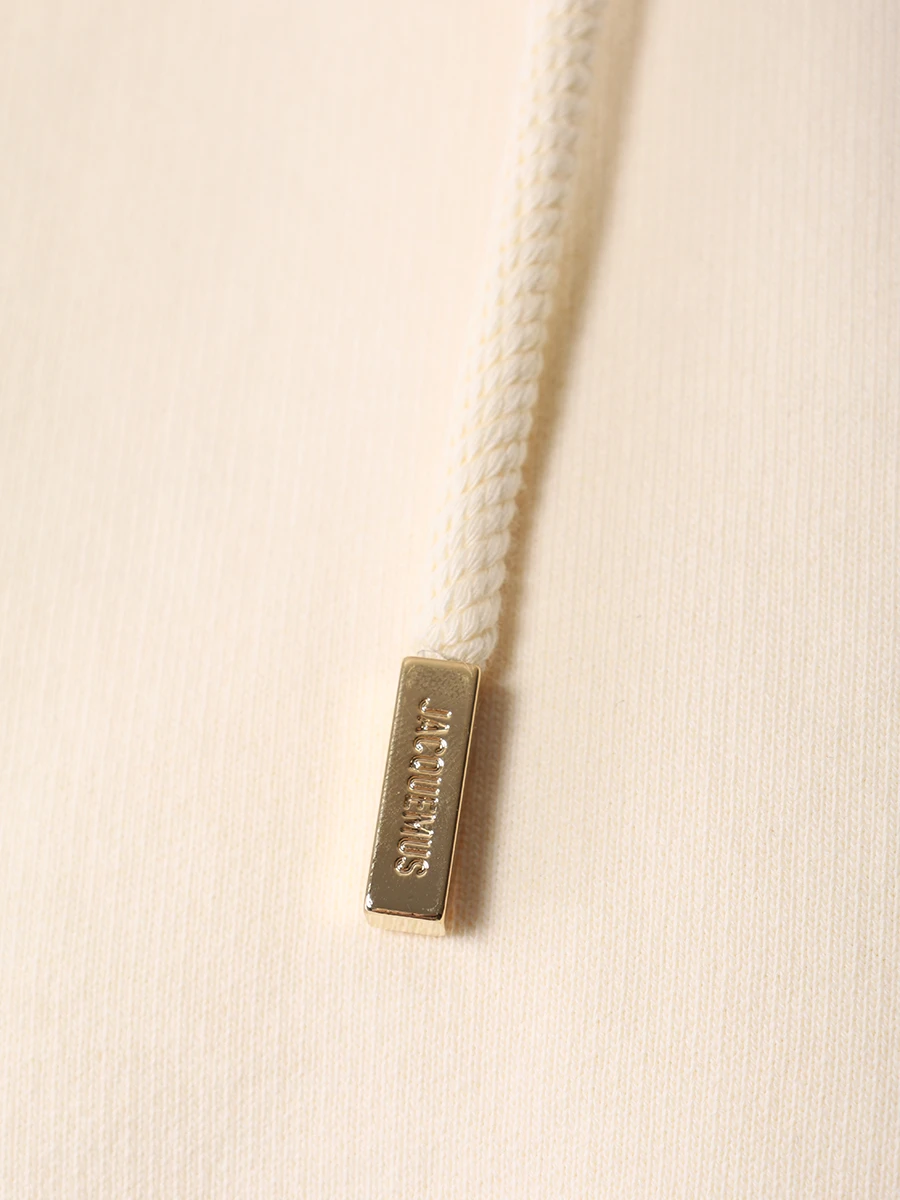 Худи хлопковое JACQUEMUS 241JS1622341 130 Кремовый  Фото 6