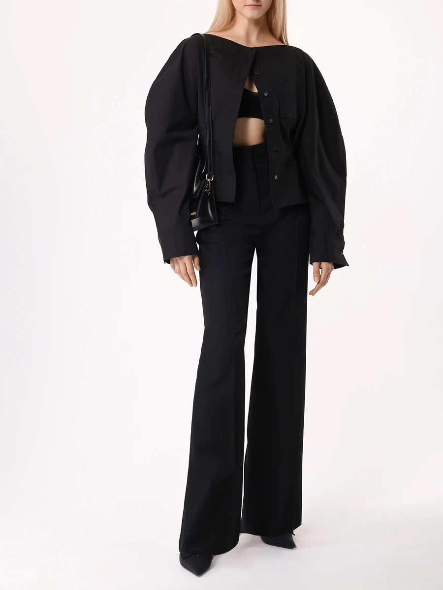 

Брюки шерстяные, Черный, 243PA0031333 990